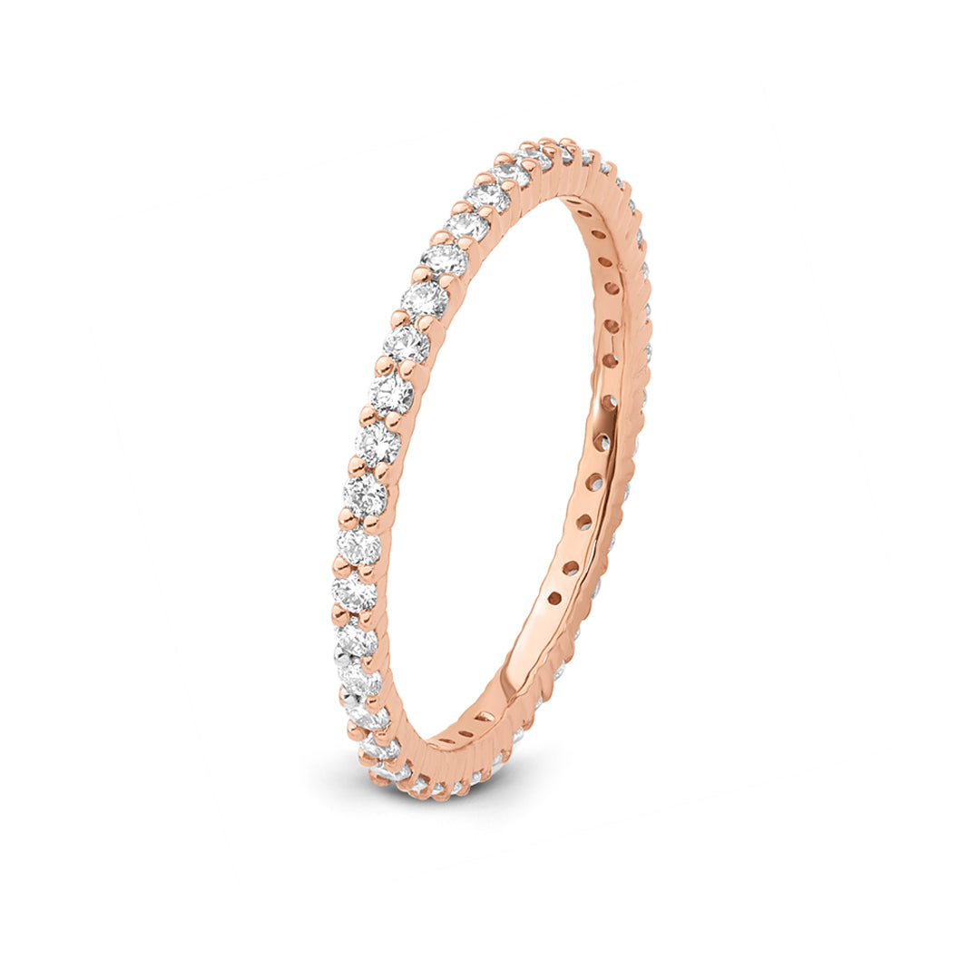 LEA Ring mit Labordiamant und 0.8 Karat in Roségold 585