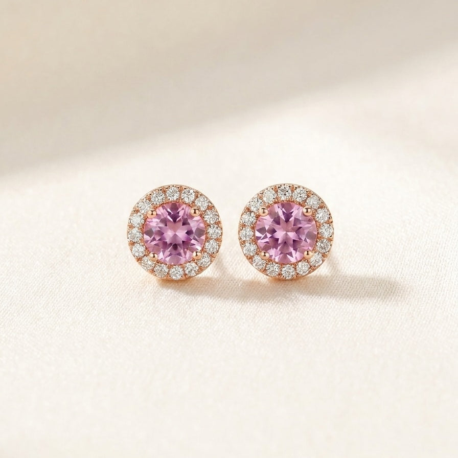 BELLE Ohrring und 1.35 Karat in Roségold 585