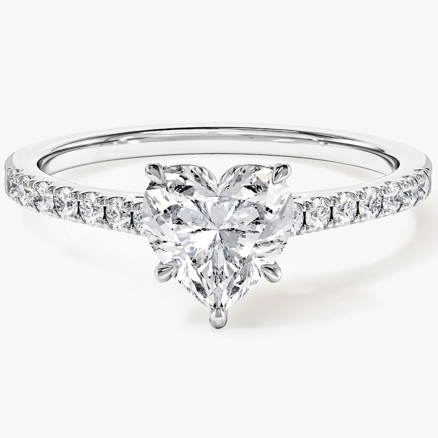 COEUR Ring mit Labordiamant und 1.24 Karat in Weißgold 585