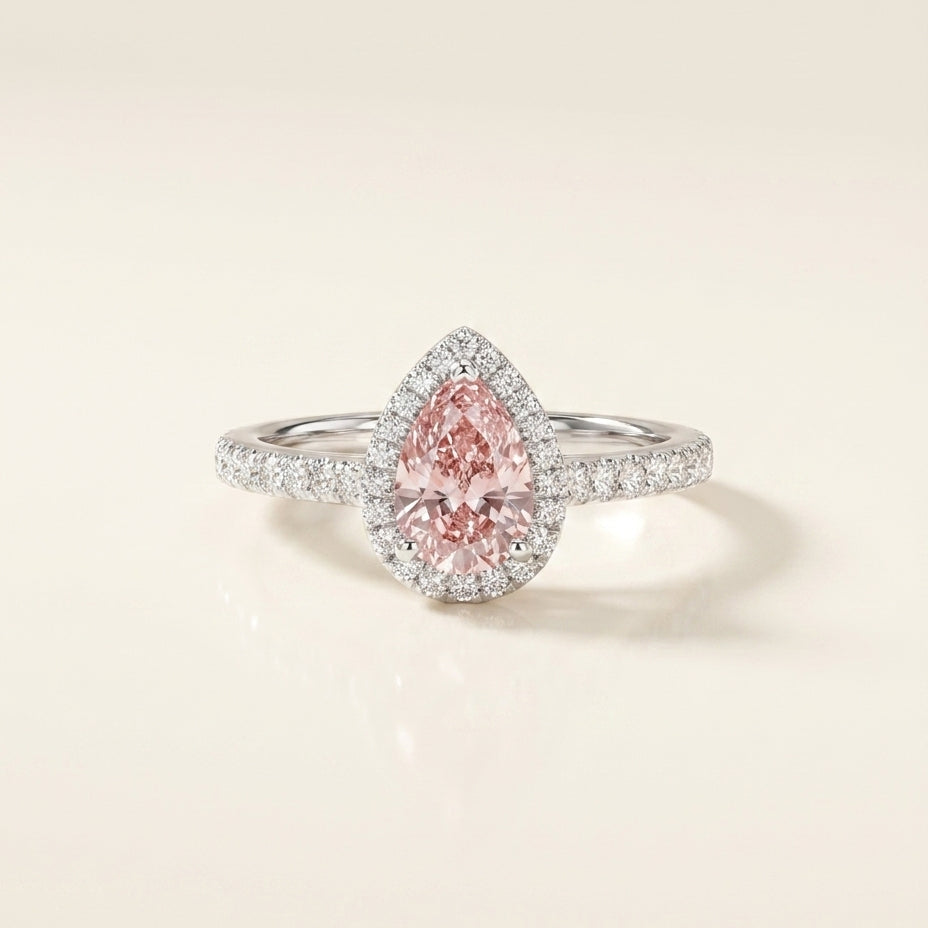 ANNABELLE Ring und 1.3 Karat in Weißgold 585