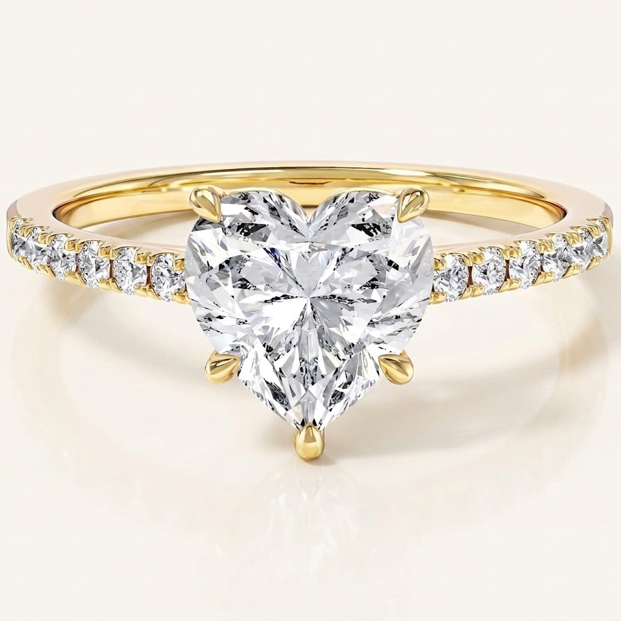 COEUR Ring und 1.24 Karat in Gelbgold 585