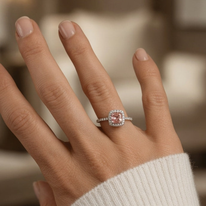 MARIELLE Ring und 1.4 Karat in Weißgold 585