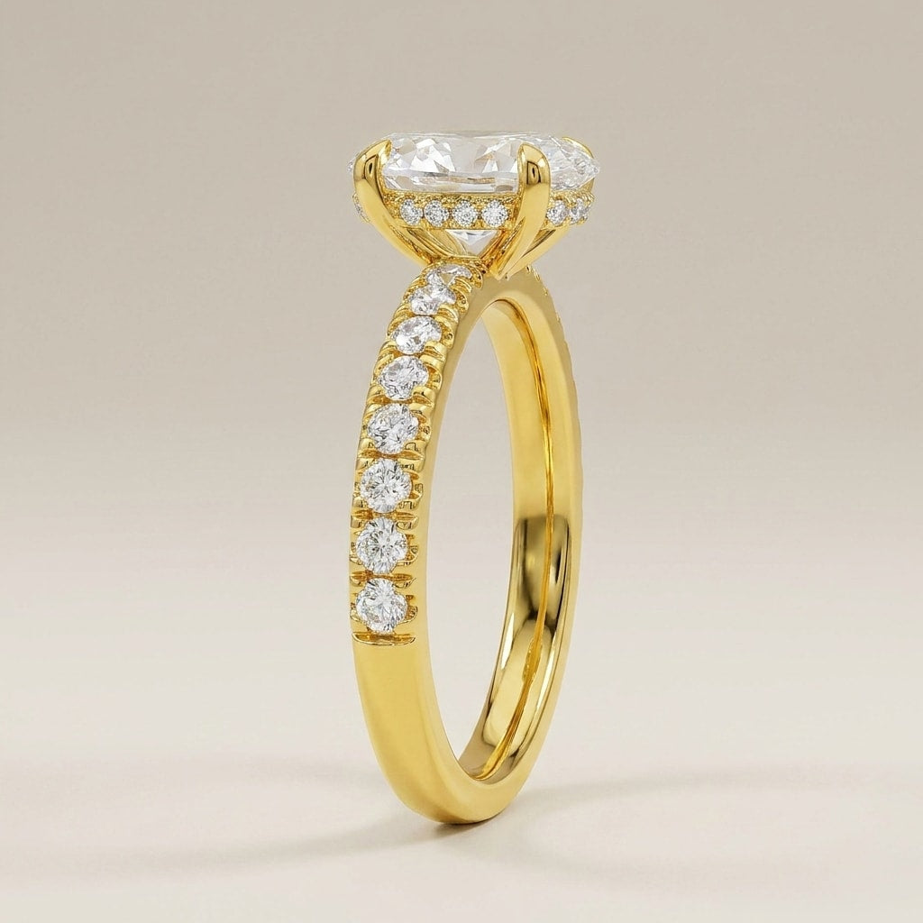 NOEMIE Ring und 3 Karat in Gelbgold 585