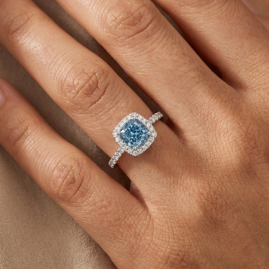 MARIELLE Ring und 1.4 Karat in Weißgold 585