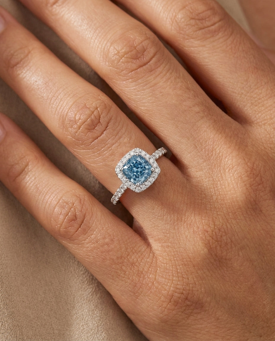 MARIELLE Ring und 1.4 Karat in Weißgold 585