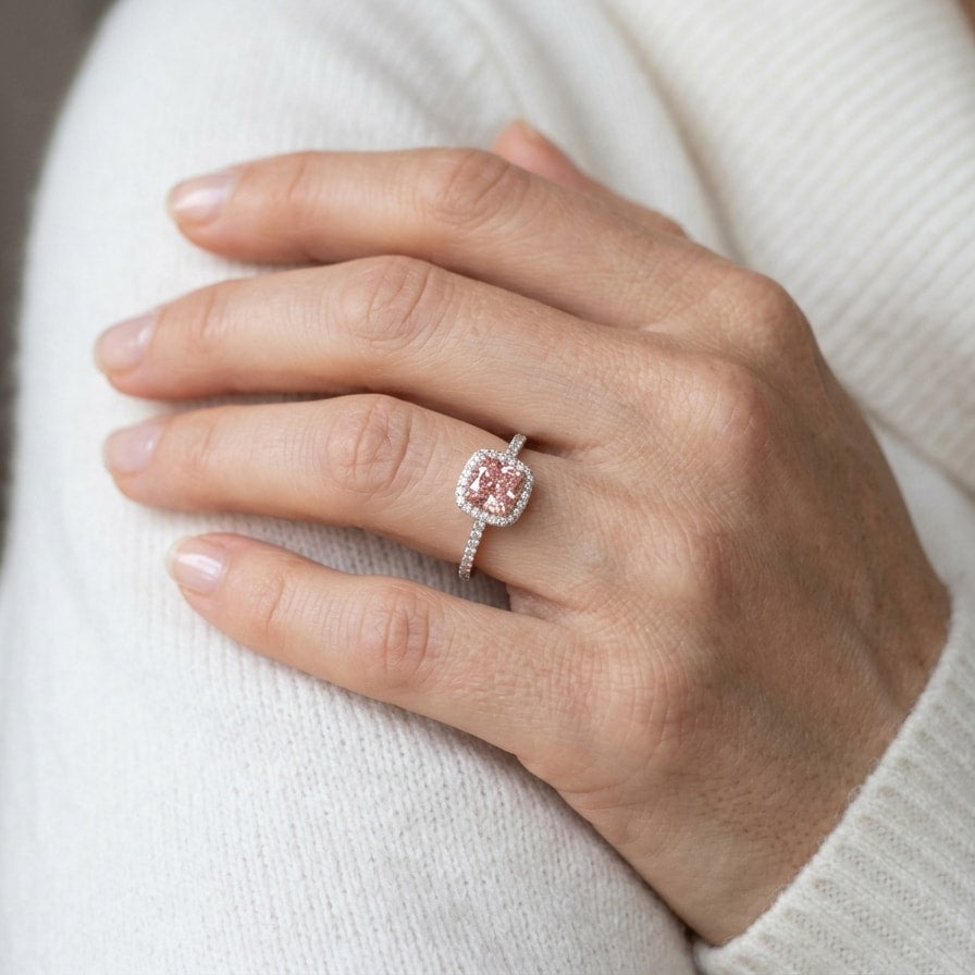 MARIELLE Ring und 1.4 Karat in Weißgold 585