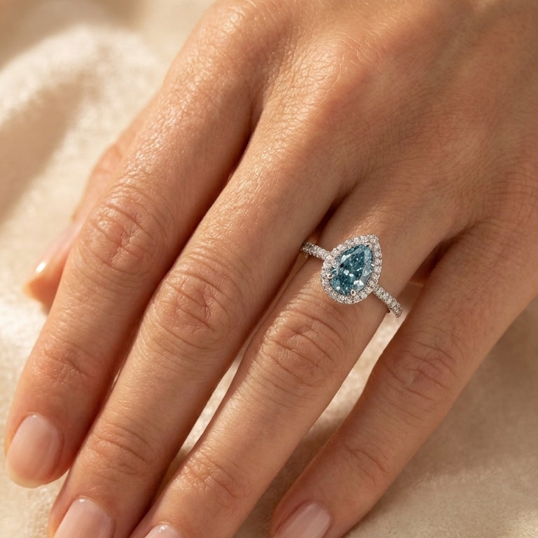 ANNABELLE Ring und 1.3 Karat in Weißgold 585