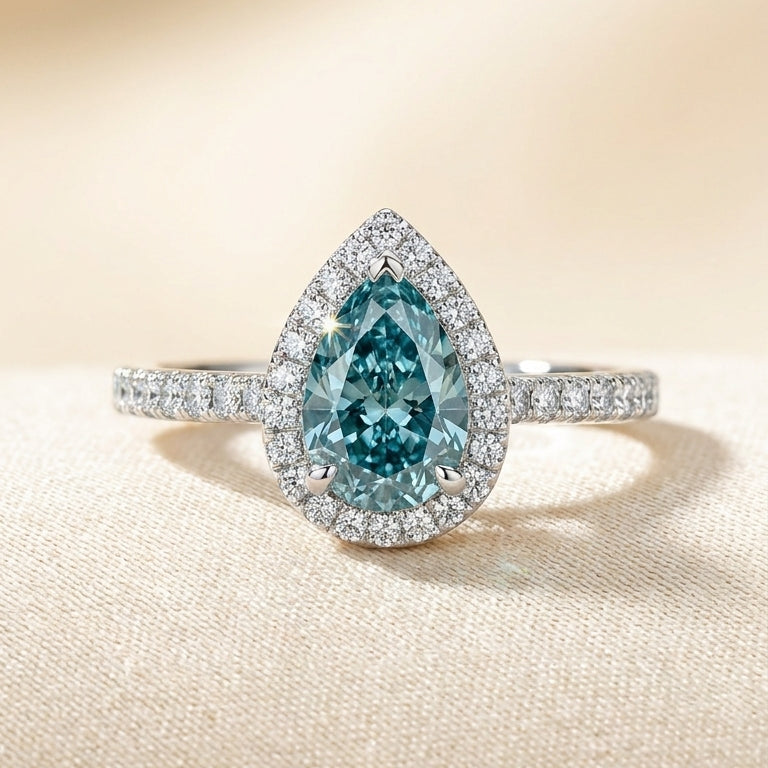 ANNABELLE Ring und 1.3 Karat in Weißgold 585