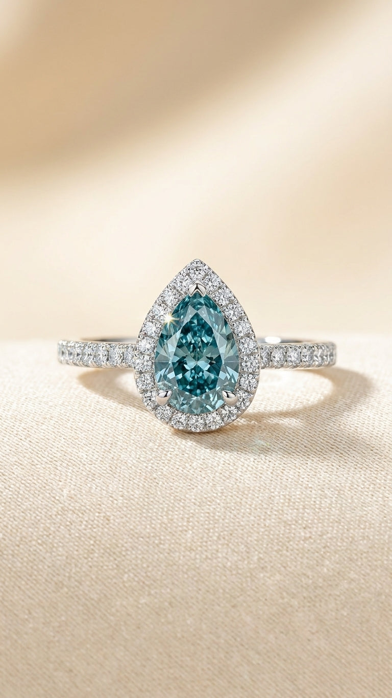 ANNABELLE Ring und 1.3 Karat in Weißgold 585