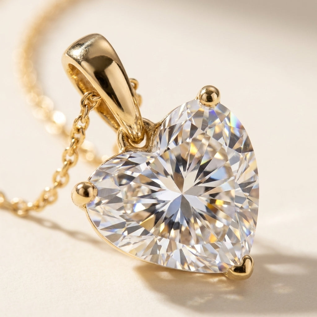 COEUR Halskette und 0.5 Karat in Gelbgold 585