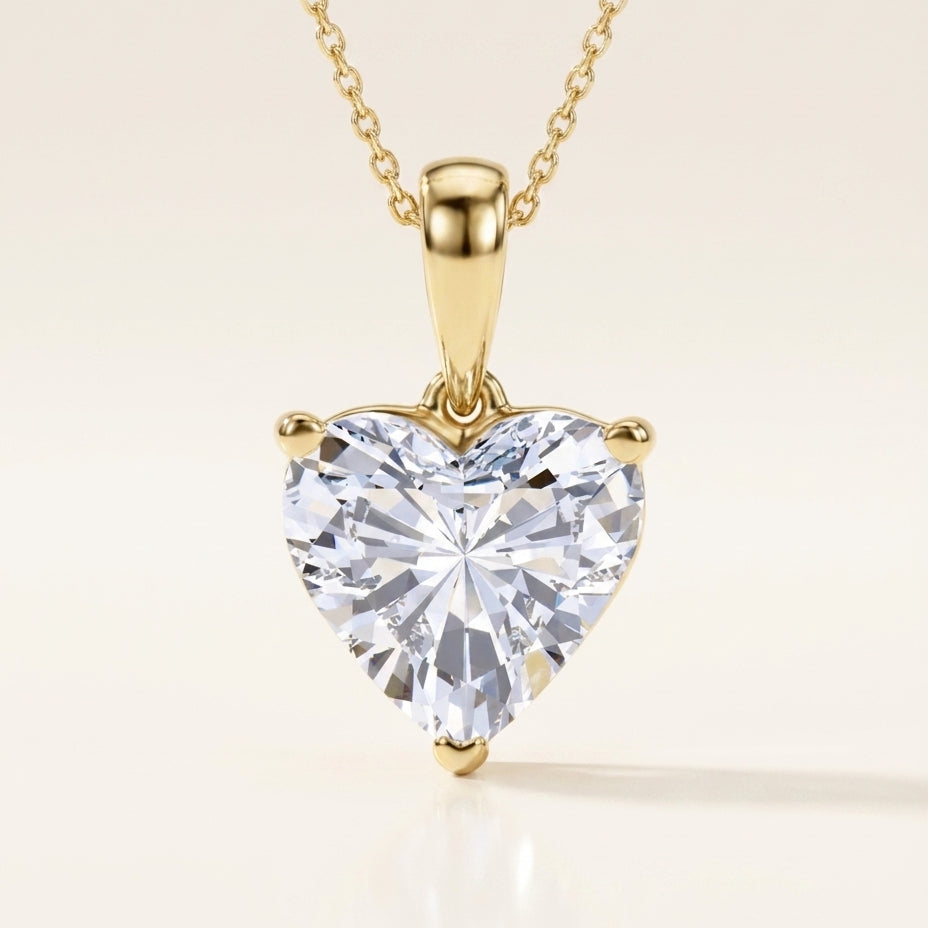 COEUR Halskette und 0.5 Karat in Gelbgold 585