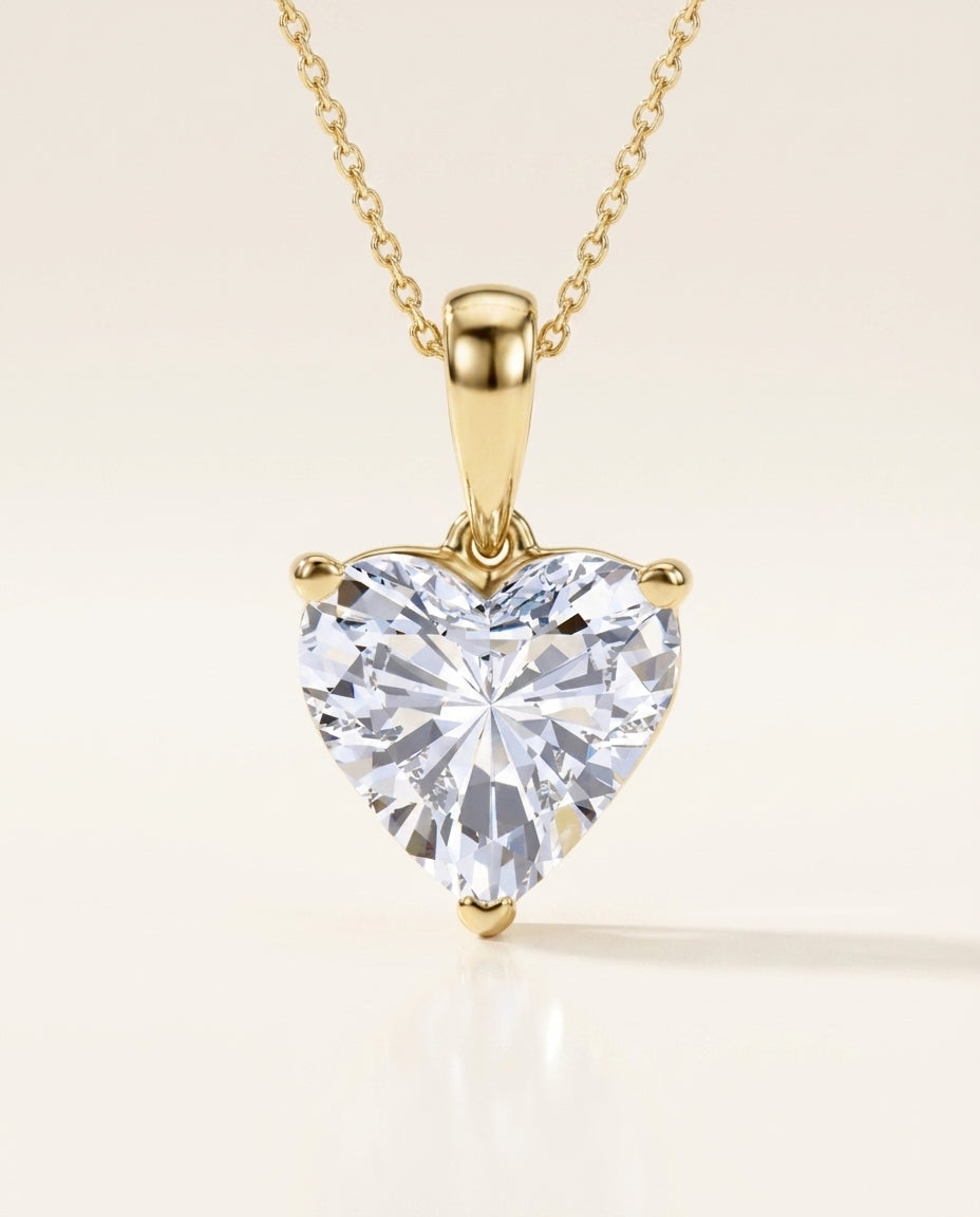 COEUR Halskette und 0.5 Karat in Gelbgold 585