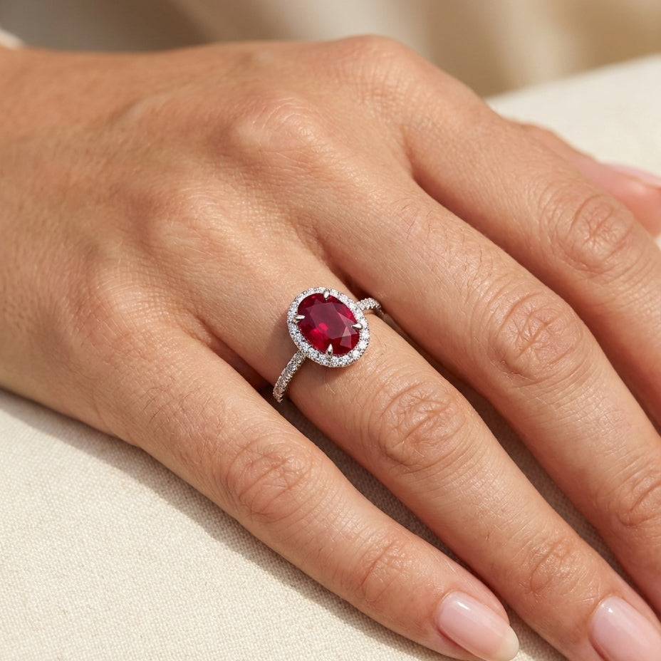 ALICE Ring und 2.3 Karat in Weißgold 585