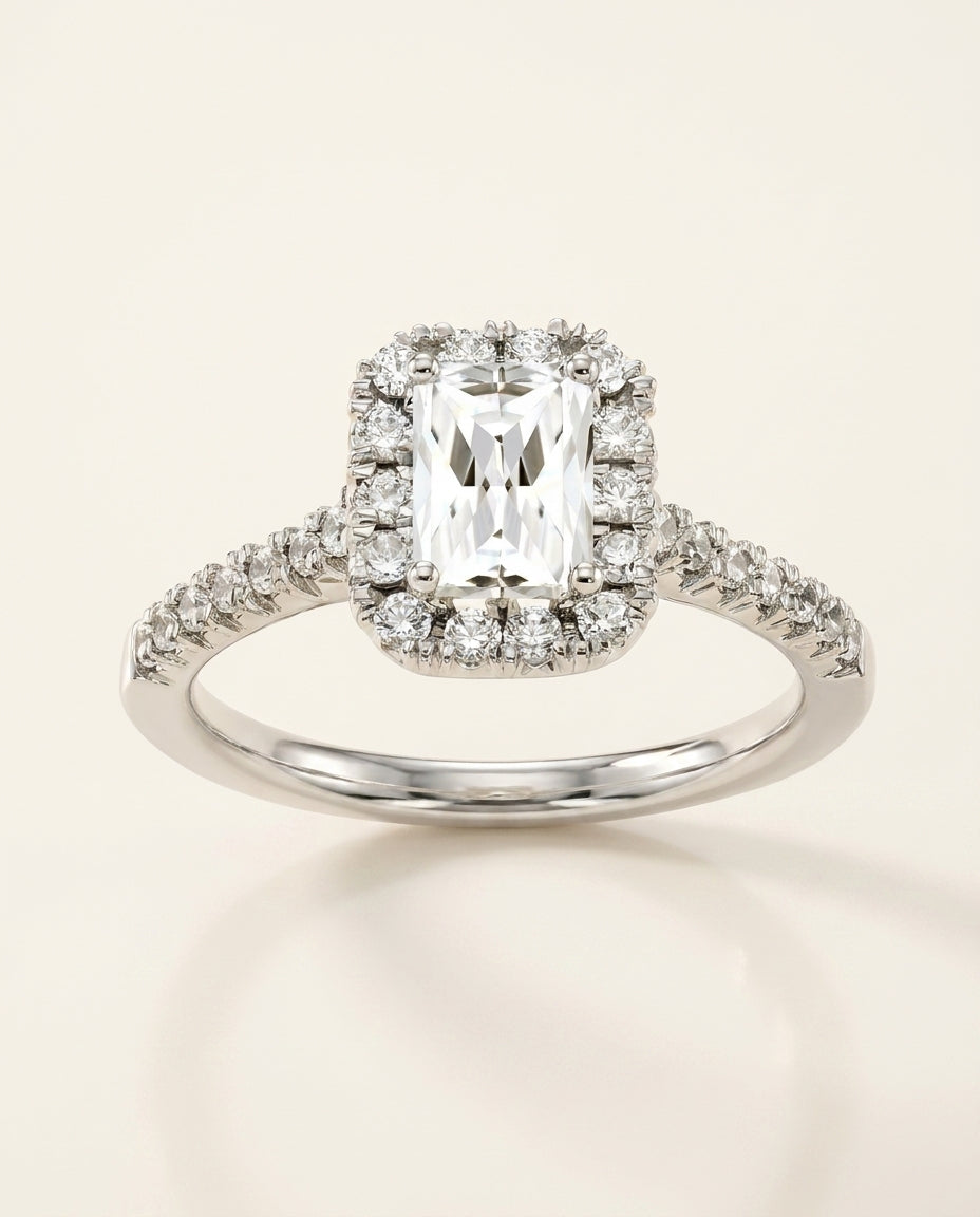 ADELE Ring mit Labordiamant und 1.4 Karat in Weißgold 585