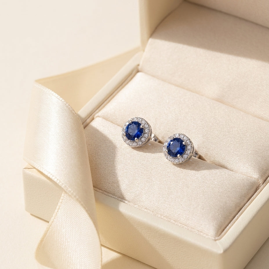 BELLE Ohrring und 1.9 Karat in Weißgold 585