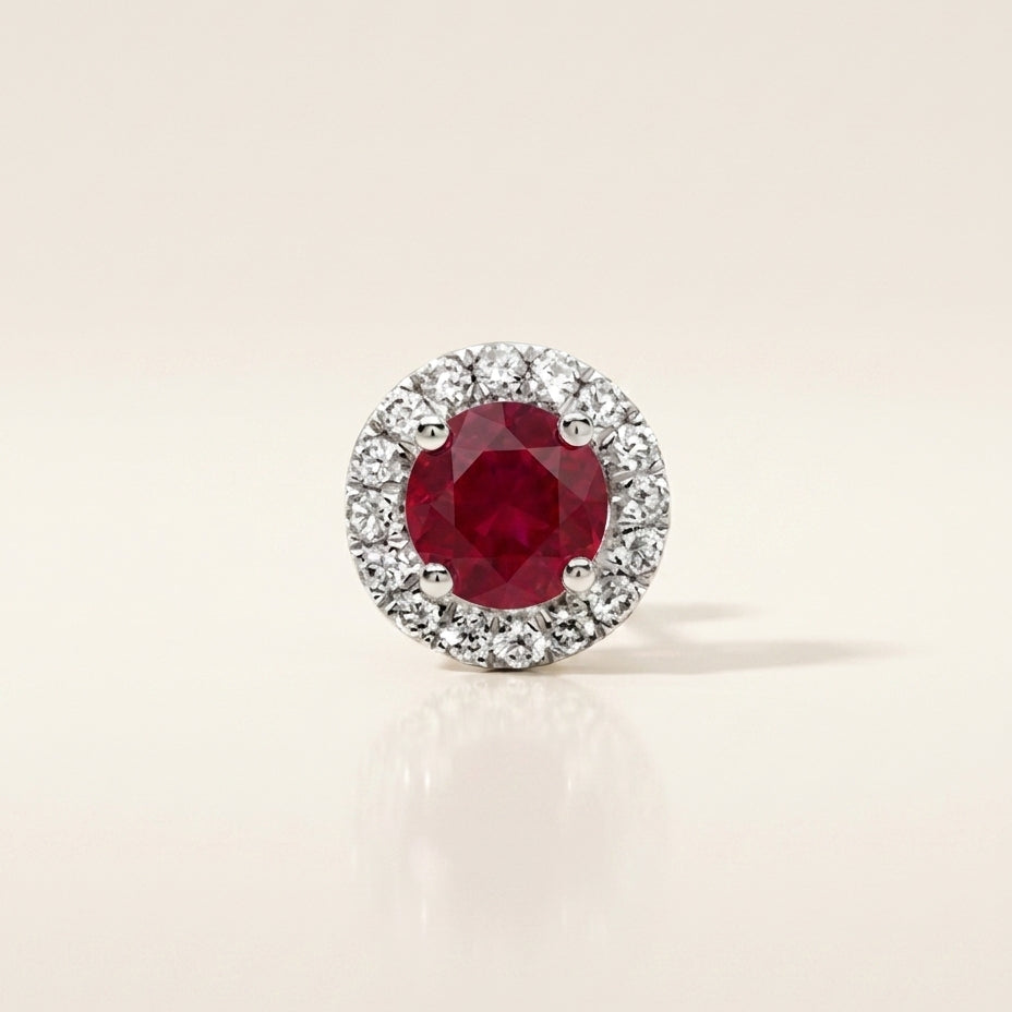 BELLE Ohrring und 1.9 Karat in Weißgold 585