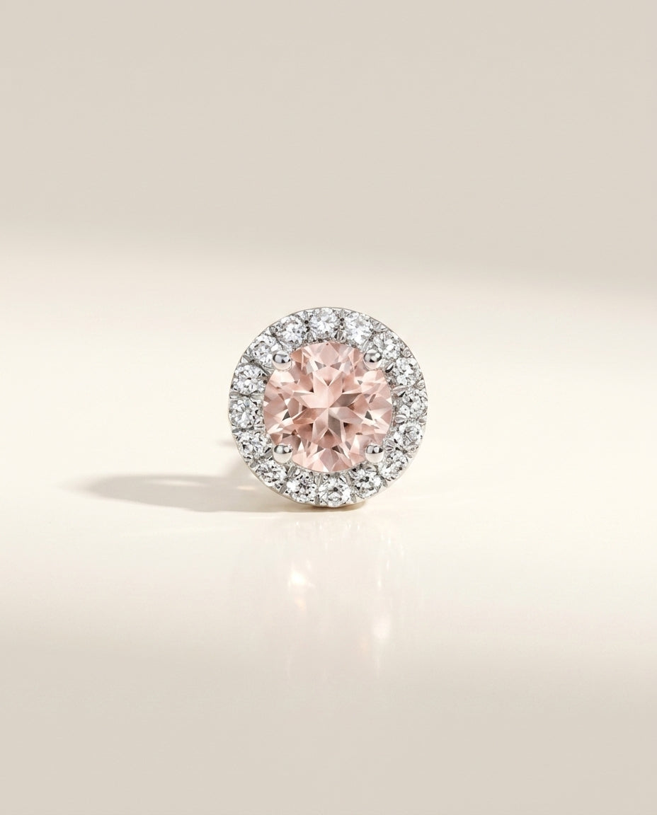 BELLE Ohrring und 1.3 Karat in Weißgold 585