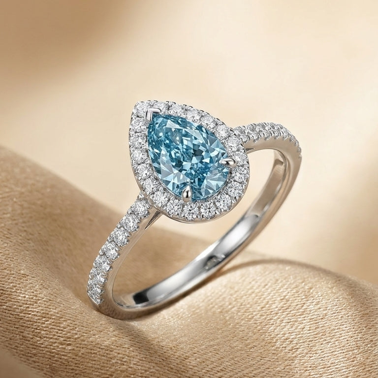 ANNABELLE Ring und 1.3 Karat in Weißgold 585