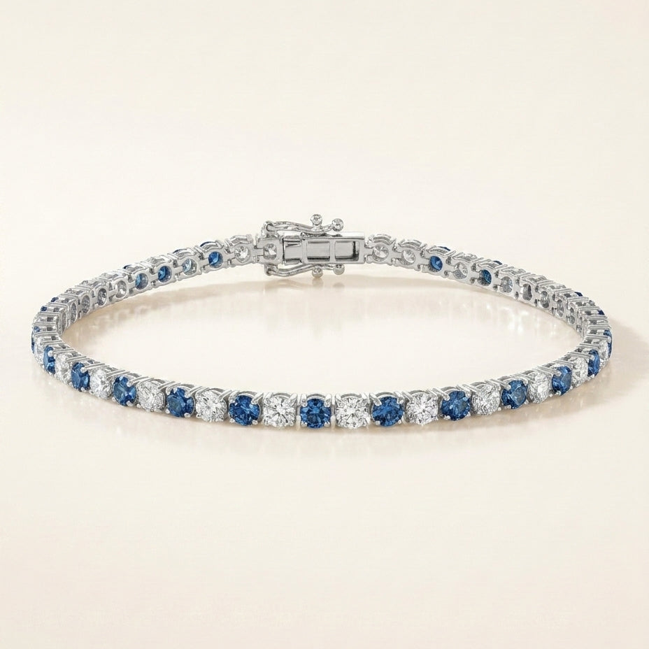 RIVIERE Armband und 5 Karat in Weißgold 585