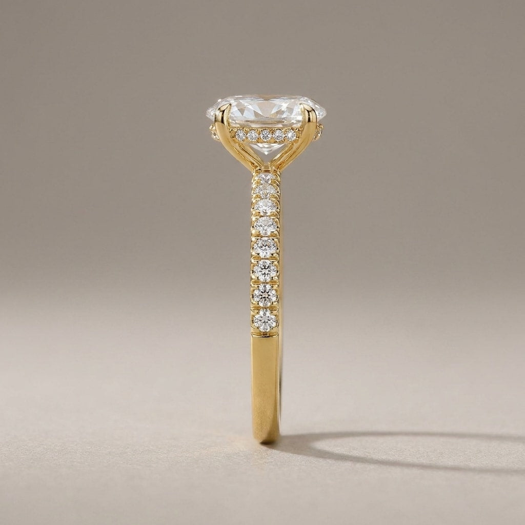 NOEMIE Ring und 3 Karat in Gelbgold 585