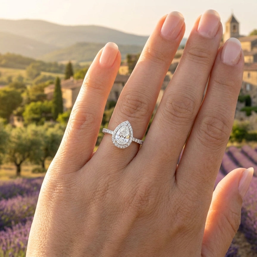 ANNABELLE Ring mit Labordiamant und 1.3 Karat in Weißgold 585