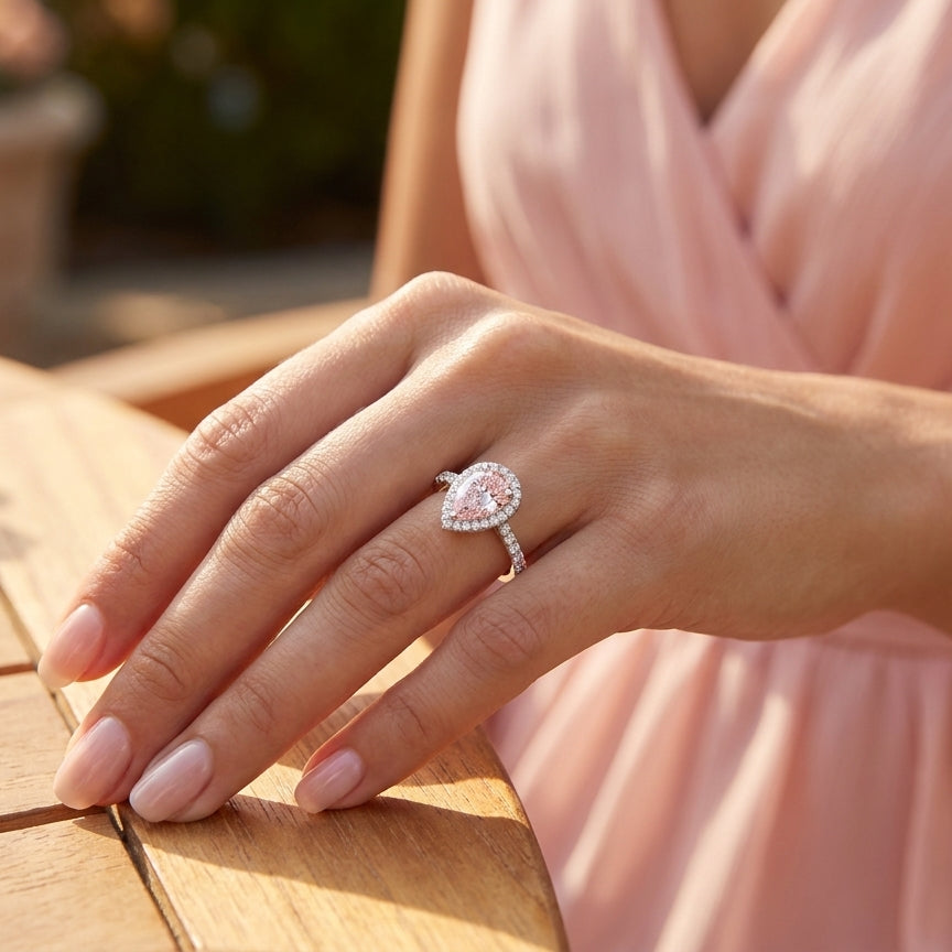 ANNABELLE Ring und 1.3 Karat in Weißgold 585