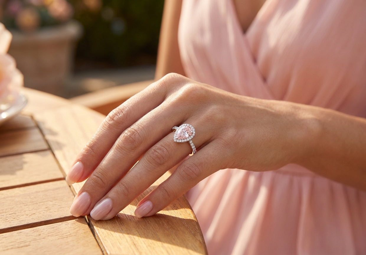 ANNABELLE Ring und 1.3 Karat in Weißgold 585