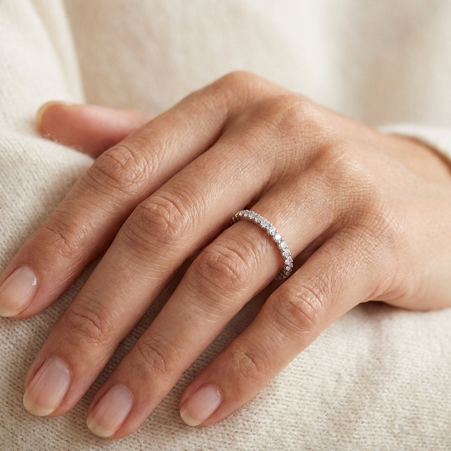 LEA Ring und 0.8 Karat in Weißgold 585