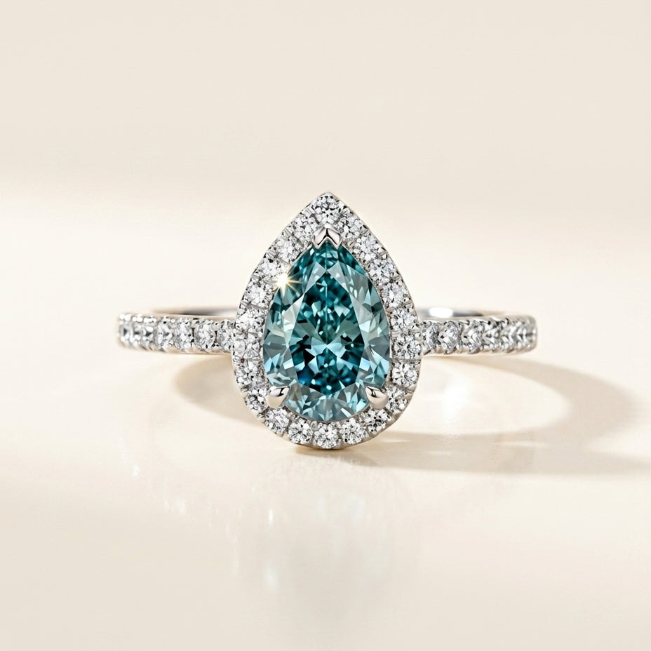 ANNABELLE Ring und 1.3 Karat in Weißgold 585