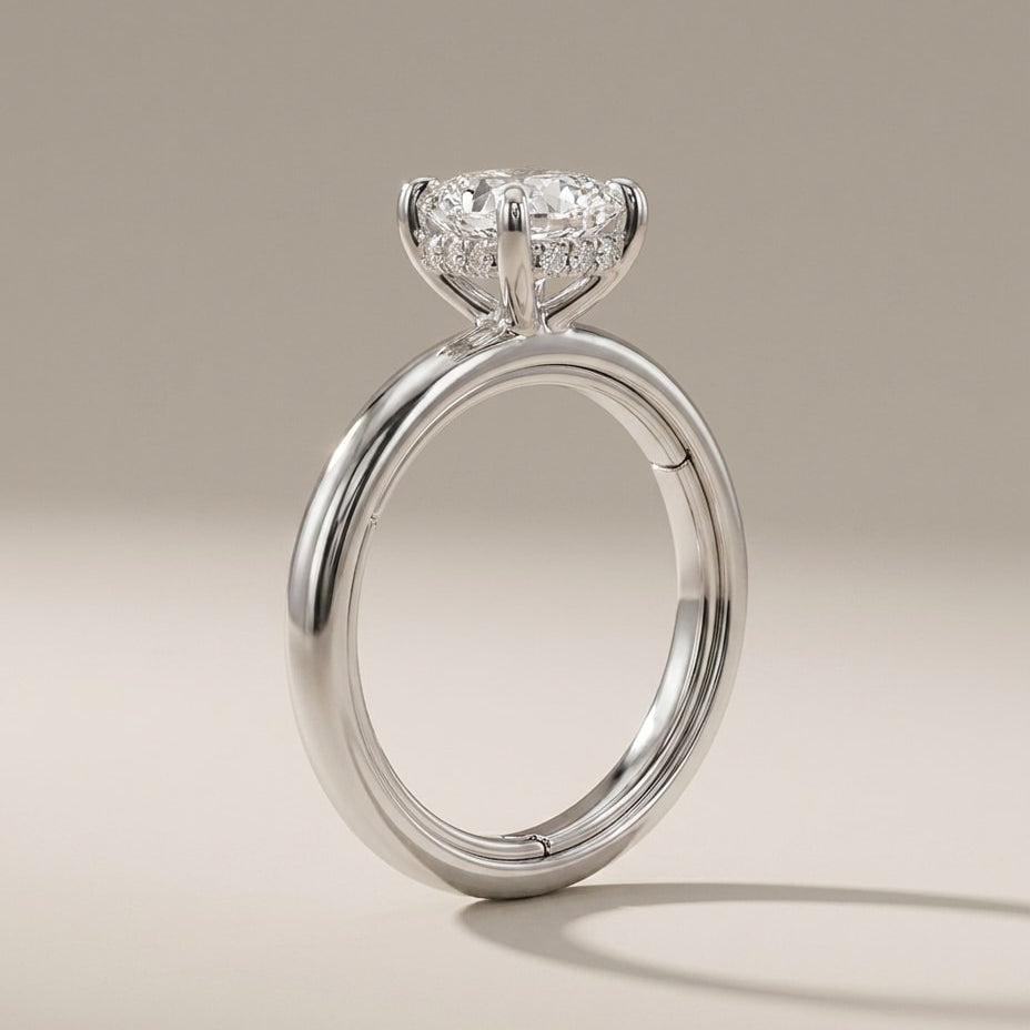 NOEMIE Ring und 3 Karat in Weißgold 585