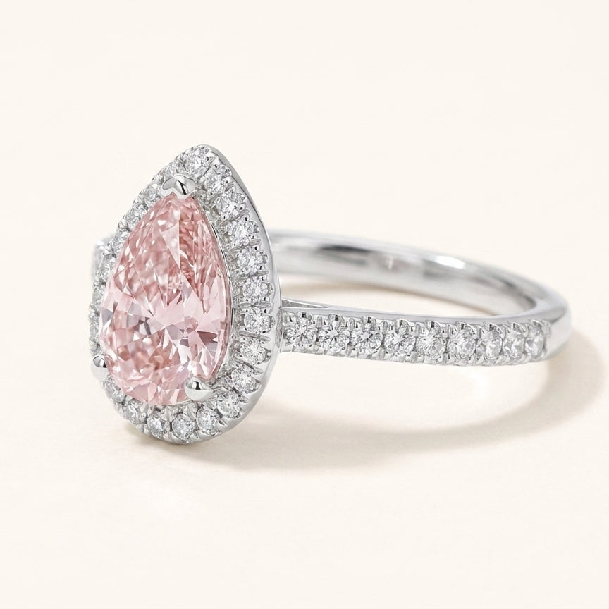ANNABELLE Ring und 1.3 Karat in Weißgold 585