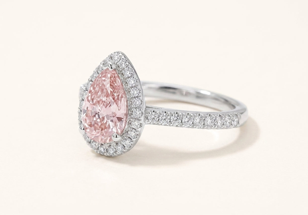 ANNABELLE Ring und 1.3 Karat in Weißgold 585