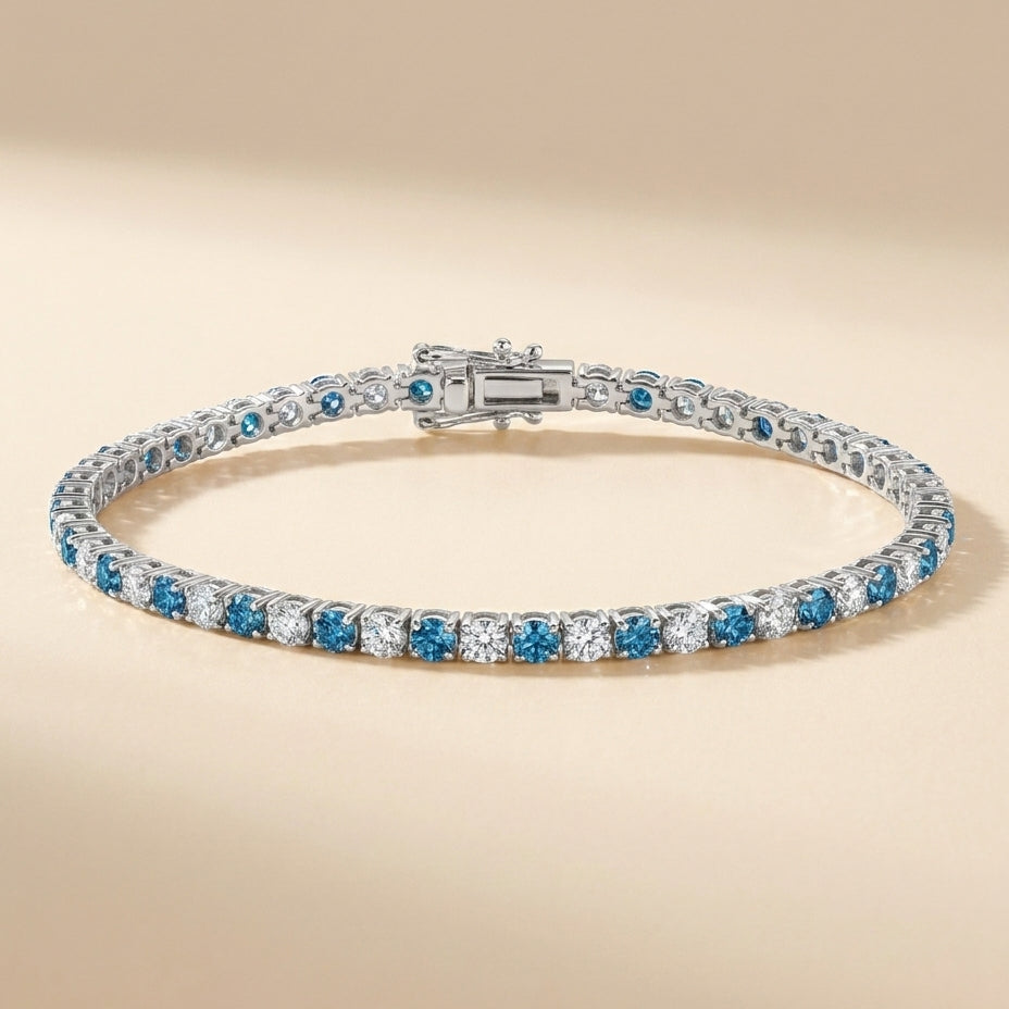 RIVIERE Armband und 5 Karat in Weißgold 585