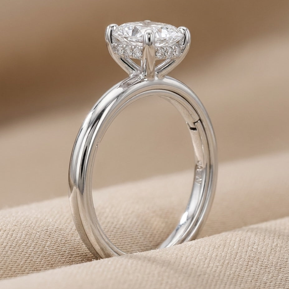 NOEMIE Ring und 3 Karat in Weißgold 585