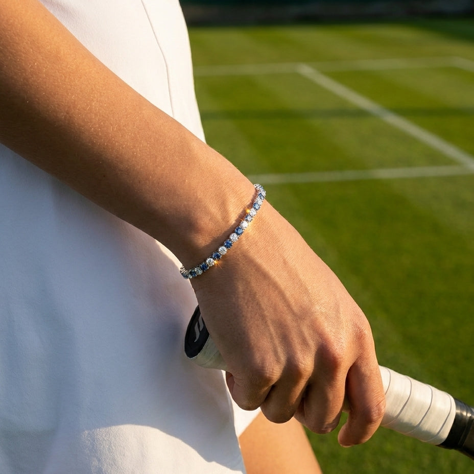 RIVIERE Armband und 5 Karat in Weißgold 585