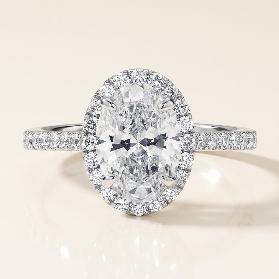 ALICE Ring mit Labordiamant und 1.3 Karat in Weißgold 585