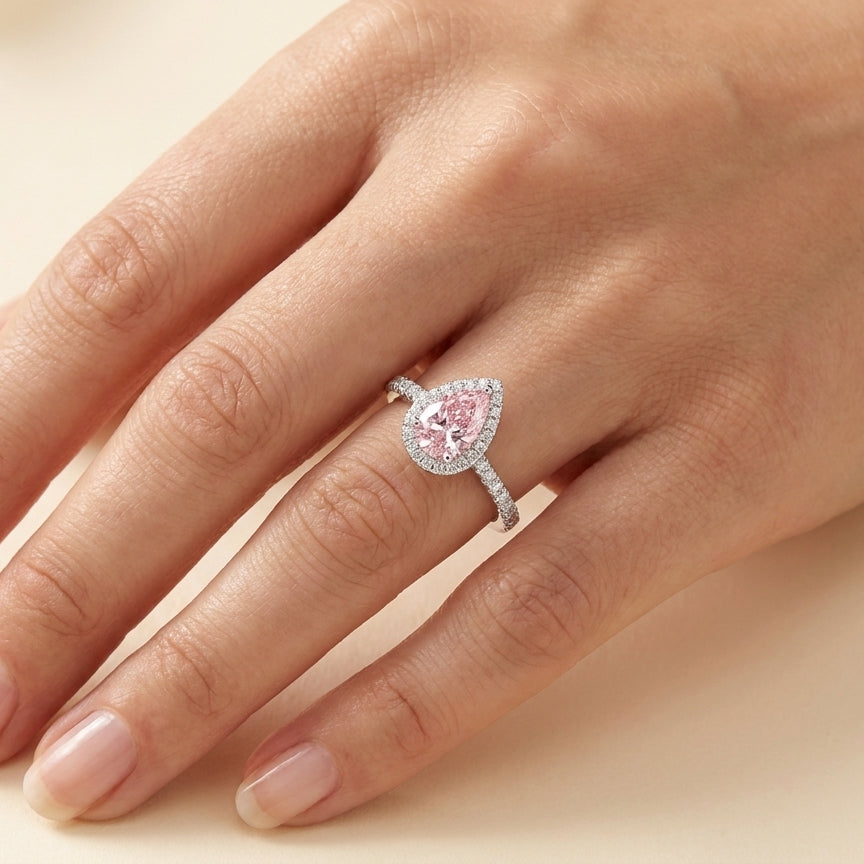 ANNABELLE Ring und 1.3 Karat in Weißgold 585
