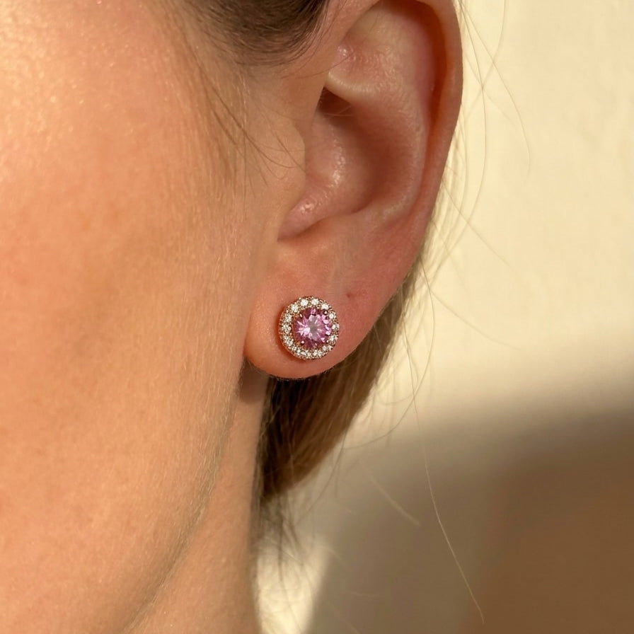 BELLE Ohrring und 1.35 Karat in Roségold 585