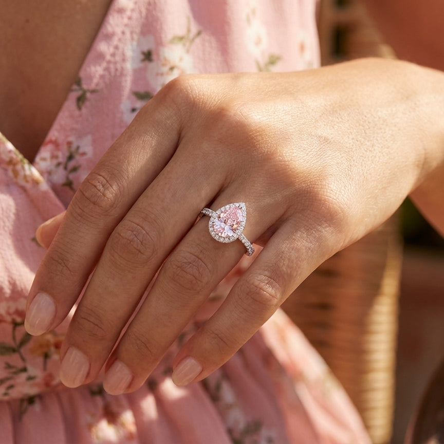 ANNABELLE Ring und 1.3 Karat in Weißgold 585