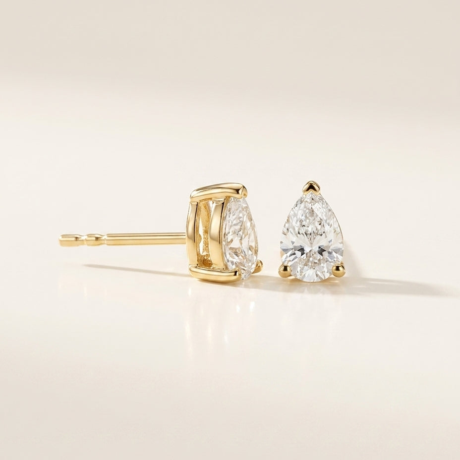 POIRE Ohrring und 1 Karat in Gelbgold 585