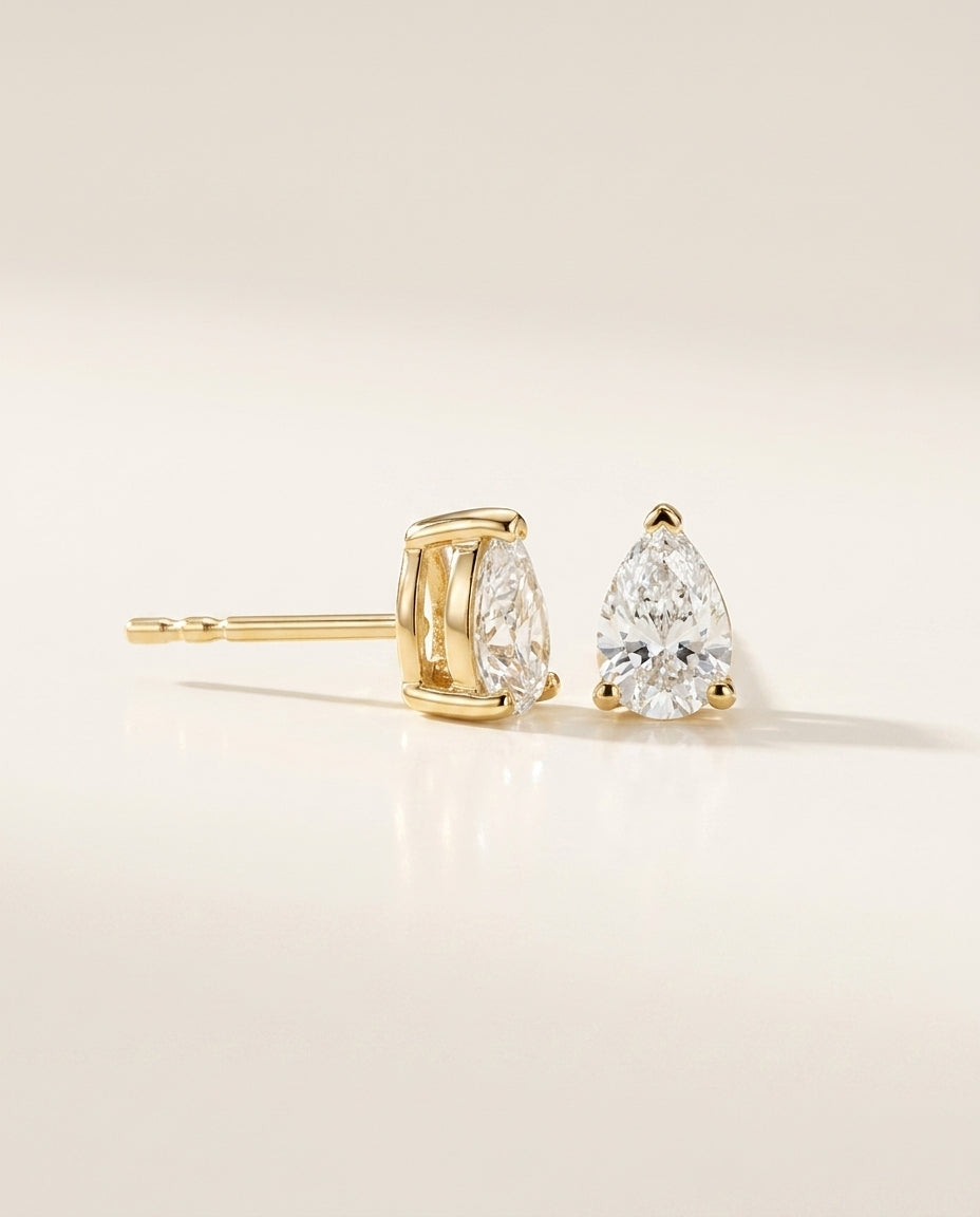POIRE Ohrring und 1 Karat in Gelbgold 585