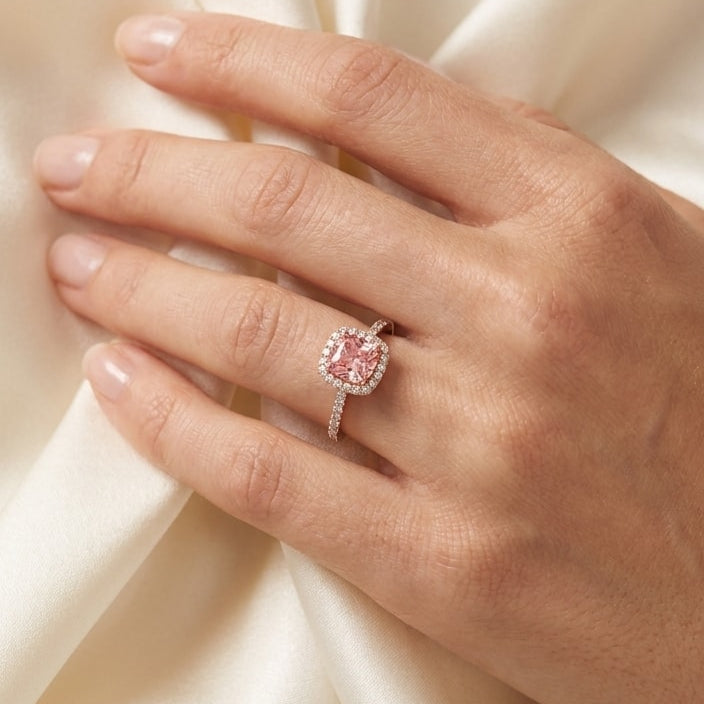 MARIELLE Ring und 1.4 Karat in Weißgold 585
