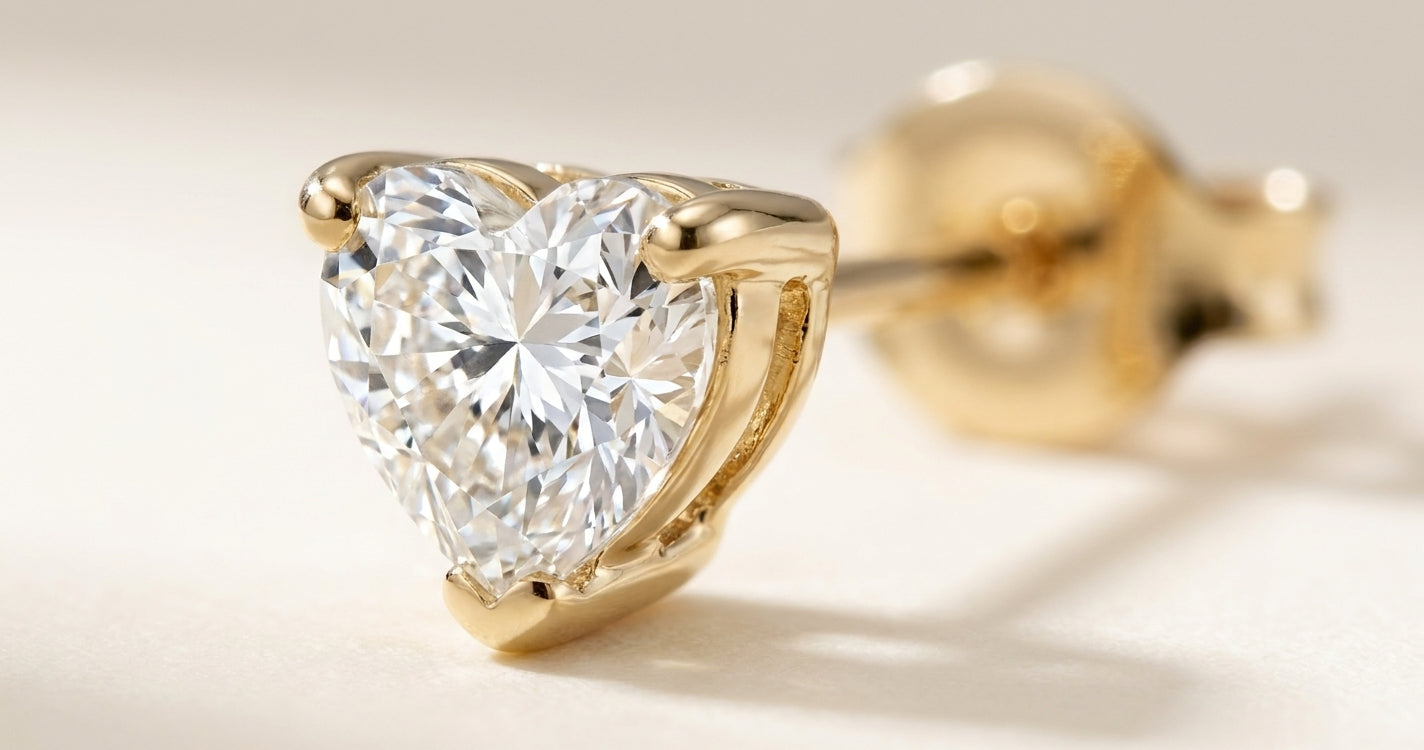COEUR Ohrring und 0.5 Karat in Gelbgold 585