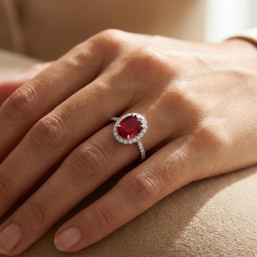 ALICE Ring und 2.3 Karat in Weißgold 585