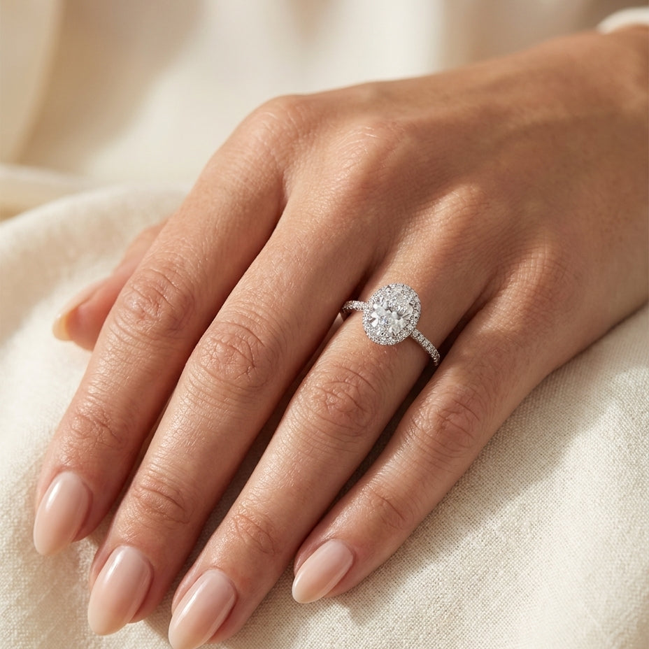 ALICE Ring mit Labordiamant und 1.3 Karat in Weißgold 585