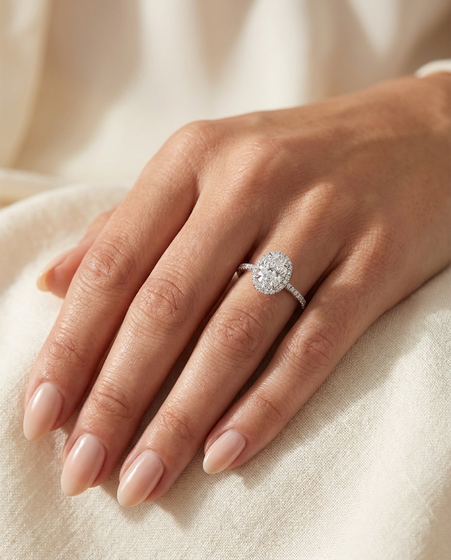 ALICE Ring mit Labordiamant und 1.3 Karat in Weißgold 585