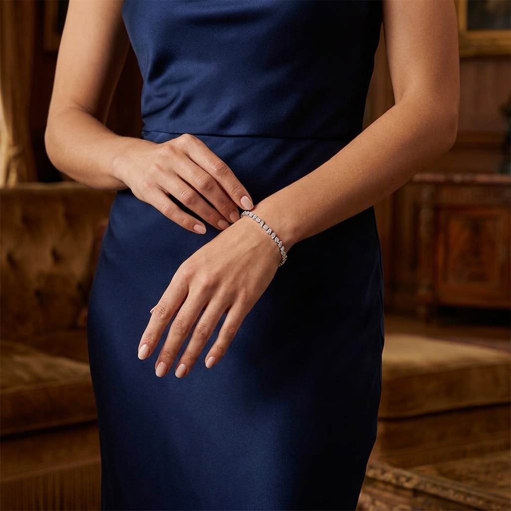 SOPHIE Armband und 5.2 Karat in Weißgold 585