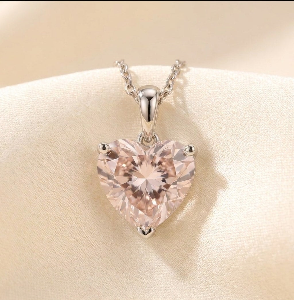 COEUR Halskette und 0.5 Karat in Roségold 585