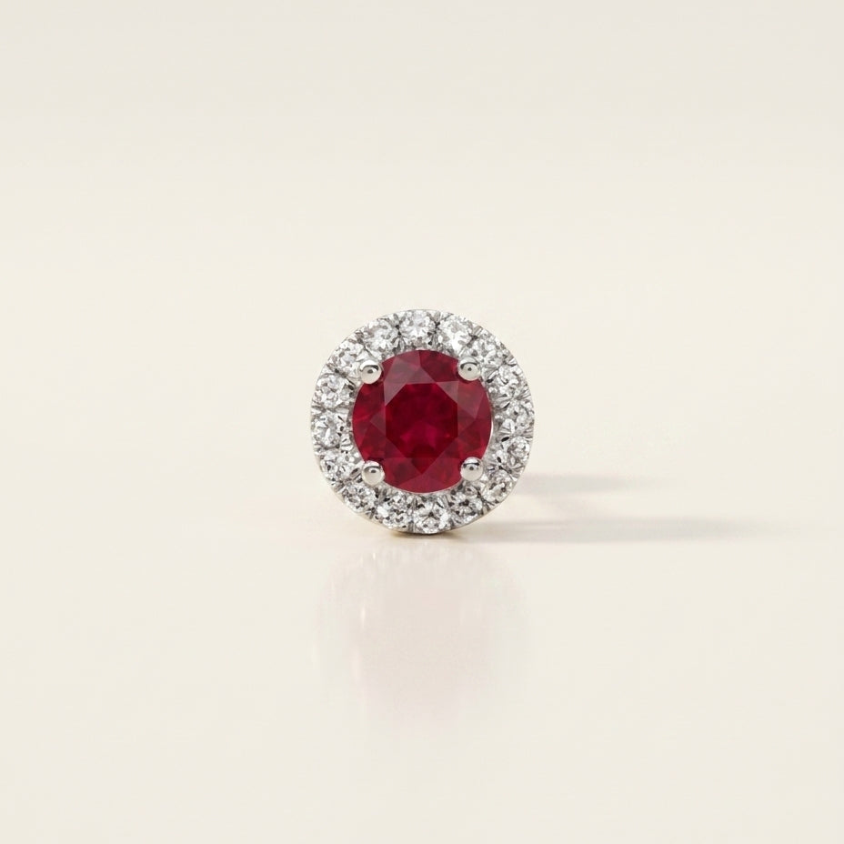 BELLE Ohrring und 1.9 Karat in Weißgold 585