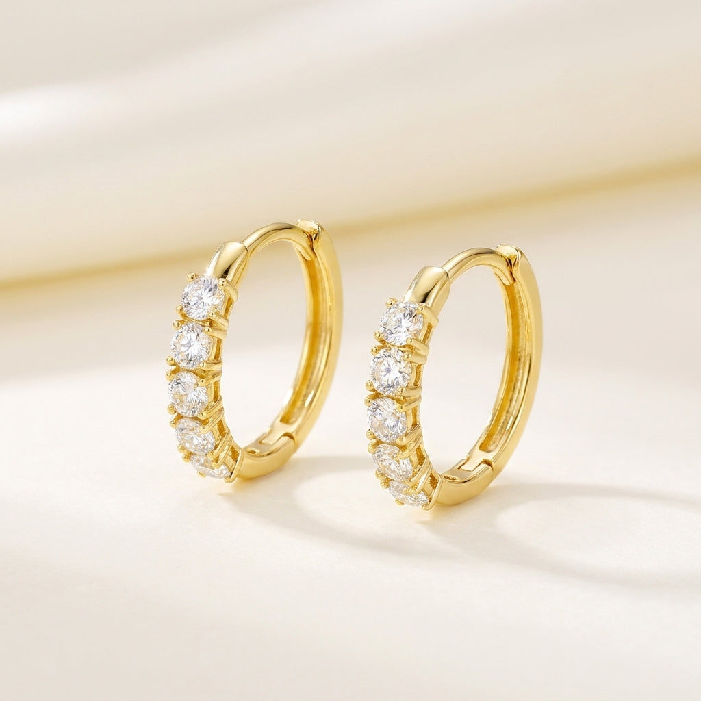 LILI Ohrring und 0.4 Karat in Gelbgold 585